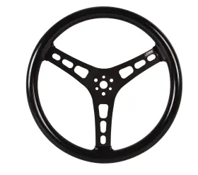 13535-cb Joes Racing Products Steering Wheel 15in Flat Rubber Coated With Black