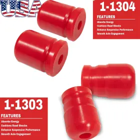 Kyqp1199-1200 Ky-auto 1-1303 Front And 1-1304 Rear Polyurethane Bump Stop For 07-18 Jeep Wrangler Jk Jku