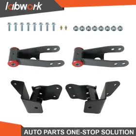 Tl28811q Labwork 4 Inch Lowering Parts Drop Shackles And Hangers For 1988-1998 Chevy Gmc C1500