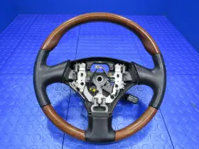 Lexus 45100-24301-c0 02-05 Sc430 Steering Wheel Wood Grain Black Leather Oem 1533