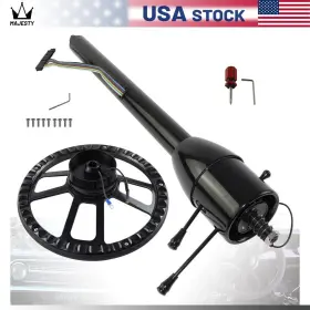 05src005cbk Linesracing Lr Universal Gm 30ftft Tilt Mt Manual Steering Column With 9 Bolt Wheel