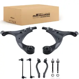 0ybwrl Maxpeedingrods 8pcs For 07-12 Hyundai Elantra Front Lower Control Arms Sway Bar Links Tie Rod
