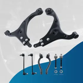 Maxpeedingrods 93tm8s 8pcs Front Lower Control Arms Sway Bar End Links For Hyundai Elantra 2007-2012