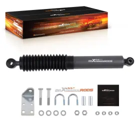 B50zvu Maxpeedingrods Front Steering Stabilizer Kit For Silverado Sierra 4wd 1999-2006