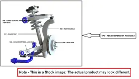 475-60443r Mazda Right Rear Complete Suspension Assembly Oem 14-16 3 475-60443r Mazda Right Rear Complete Suspension Assembly Oem 14-16 3