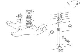 115-325-23-44-64 Mercedes-benz Genuine Rubber Bushing