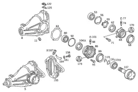 124-353-00-89 Mercedes-benz Genuine Boot