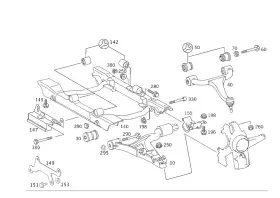 163-320-00-90 Mercedes-benz Genuine Parts Kit Stiffener