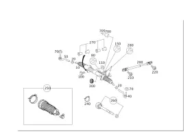 164-460-13-00 Mercedes-benz Genuine Repair Kit Steering Gear
