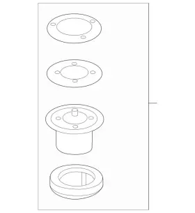 166-326-05-67 Mercedes-benz Genuine Parts Kit Spr Retainer