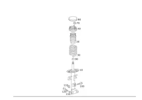 171-320-01-44 Mercedes-benz Genuine Stop Buffer