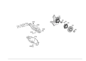 172-350-03-06 Mercedes-benz Genuine Thrust Arm