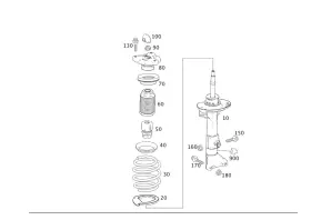 204-323-02-92-64 Mercedes-benz Genuine Boot