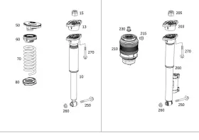 205-324-07-00 Mercedes-benz Genuine Helical Spring Shim