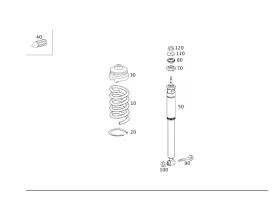 211-325-02-84 Mercedes-benz Genuine Helical Spring Shim