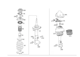 212-321-09-06 Mercedes-benz Genuine Auxiliary Spring 212-321-09-06 Mercedes-benz Genuine Auxiliary Spring