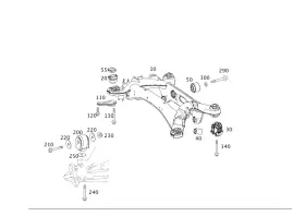 218-351-02-00 Mercedes-benz Genuine Axle Sub-frame Suspension