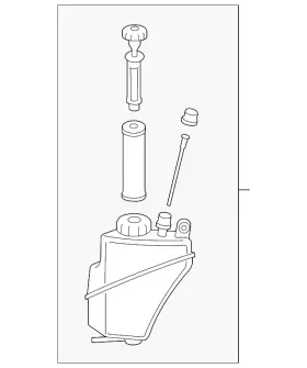 221-320-02-14 Mercedes-benz Genuine Oil Reservoir 221-320-02-14 Mercedes-benz Genuine Oil Reservoir