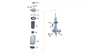 232-321-31-01 Mercedes-benz Genuine Helical Spring Mount