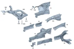 243-620-41-00 Mercedes-benz Genuine Console