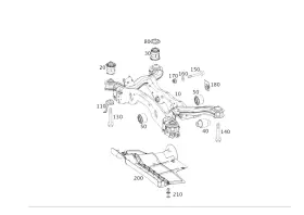 246-351-03-00 Mercedes-benz Genuine Axle Sub-frame Suspension