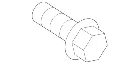 670-990-03-04 Mercedes-benz Genuine Shock Lower Bolt