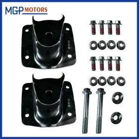 722-224 Mgp Pair Rear Forward Leaf Spring Hangers Set For 1994-2002 Dodge Ram 2500