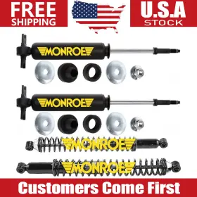 Topflan260428mon0335a Monroe Front Shocks And Rear Load Adjusting Kit For 2002-2008 Dodge Ram 1500 Rwd