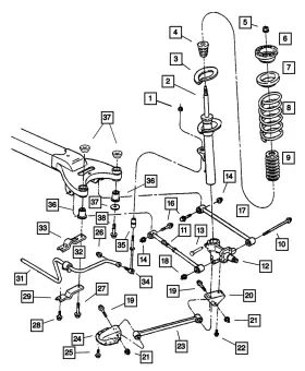 04581248ad Mopar Genuine Lateral Control Link 4581248ad
