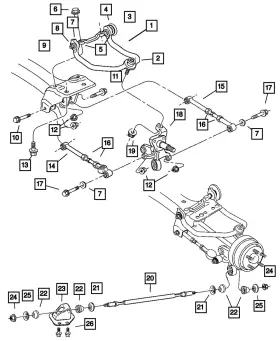 04695034 Mopar Genuine Trailing Link - Bracket 4695034