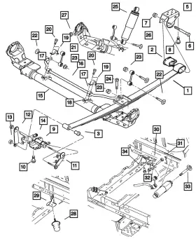05006089aa Mopar Genuine Leaf Spring Hanger