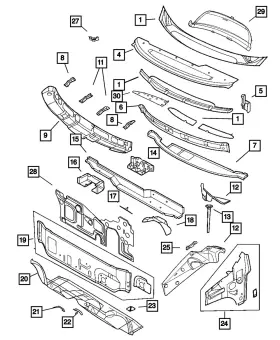 05020873aa Mopar Genuine Steering Column Bracket 5020873aa
