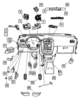 05082011aa Mopar Genuine Steering Column Housing 5082011aa 05082011aa Mopar Genuine Steering Column Housing 5082011aa