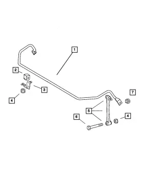 05099354aa Mopar Genuine Sway Bar Retainer 5099354aa