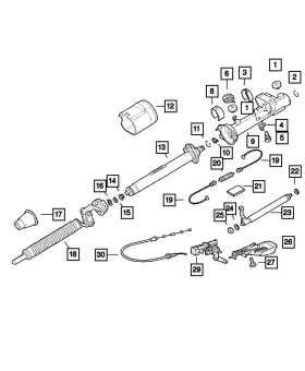 05099401aa Mopar Genuine Tilt Column Release Lever 5099401aa
