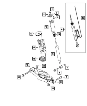 05181930aa Mopar Genuine Spring Isolator Upper 5181930aa