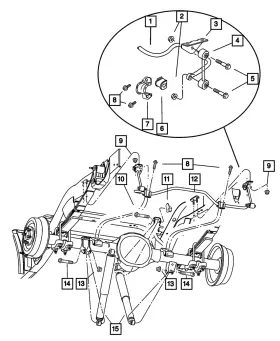 06503726 Mopar Genuine Shoulder Screw Mounting 6503726