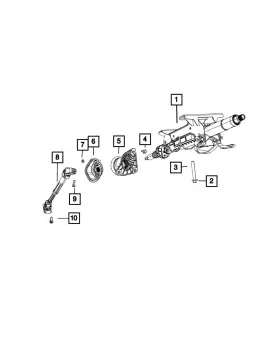 06510206aa Mopar Genuine Pan Head Screw 6510206aa
