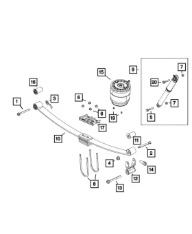 Mopar 06510715aa Genuine U-bolt 6510715aa