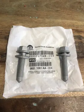 06511061aa Mopar Genuine Hex Head Bolt And Washer 6511061aa 2 Pcs