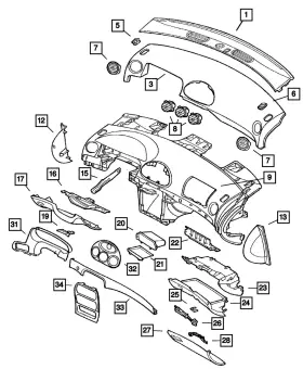 4698651 Mopar Genuine Steering Column Bracket