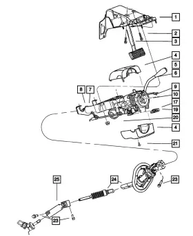 5139182aa Mopar Genuine Intermediate Shaft