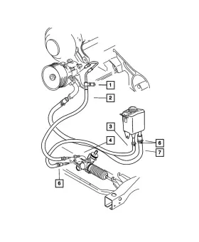 52037556 Mopar Genuine Power Steering Fitting 52037556 Mopar Genuine Power Steering Fitting