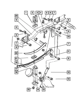 52113025aa Mopar Genuine Spring Clip