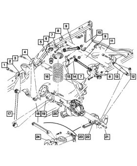 52113267aa Mopar Genuine Spring Isolator