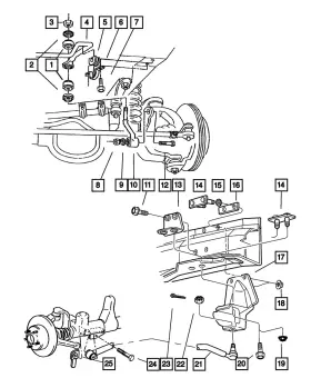 53054317 Mopar Genuine Track Bar