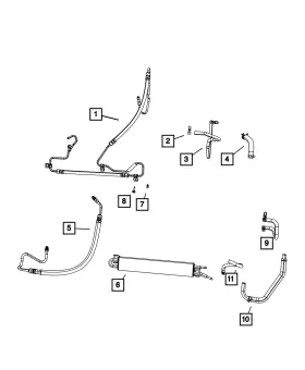 55037927aa Mopar Genuine Power Steering Cooler