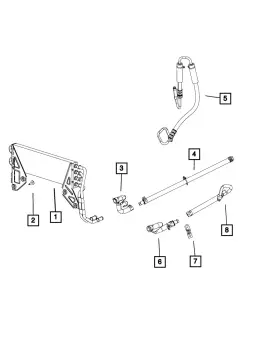 55111391ad Mopar Genuine Power Steering Cooler