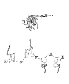 56029595ac Mopar Genuine Ride Height Sensor Left Front
