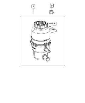 68053132aa Mopar Genuine Power Steering Reservoir - Cap